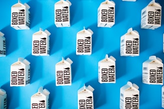 black and white plastic bottle