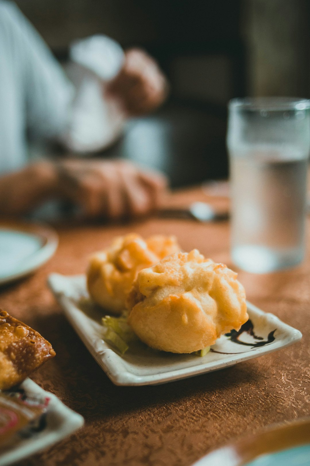 baked pastry on white ceramic plate