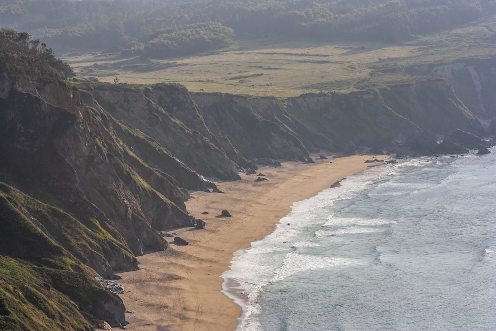 aerial view of beach during daytime