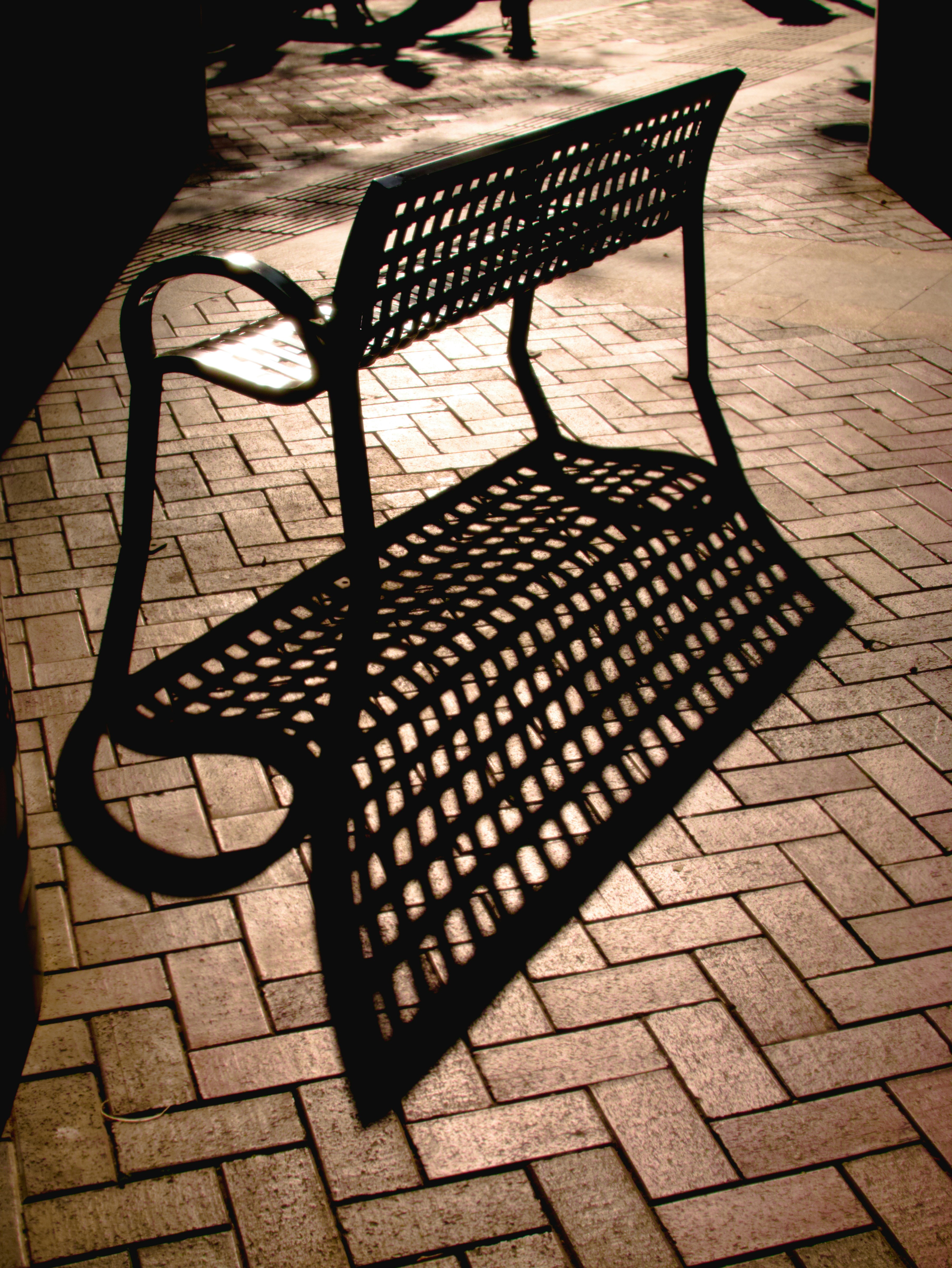 Shadow of a bench