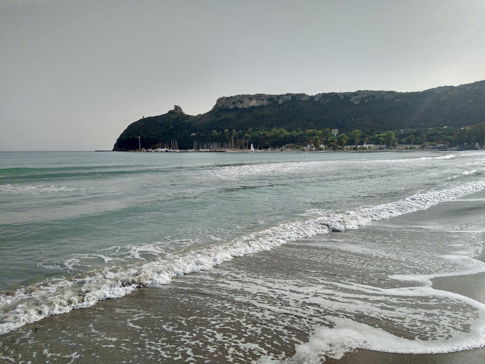 green and brown island on sea during daytime