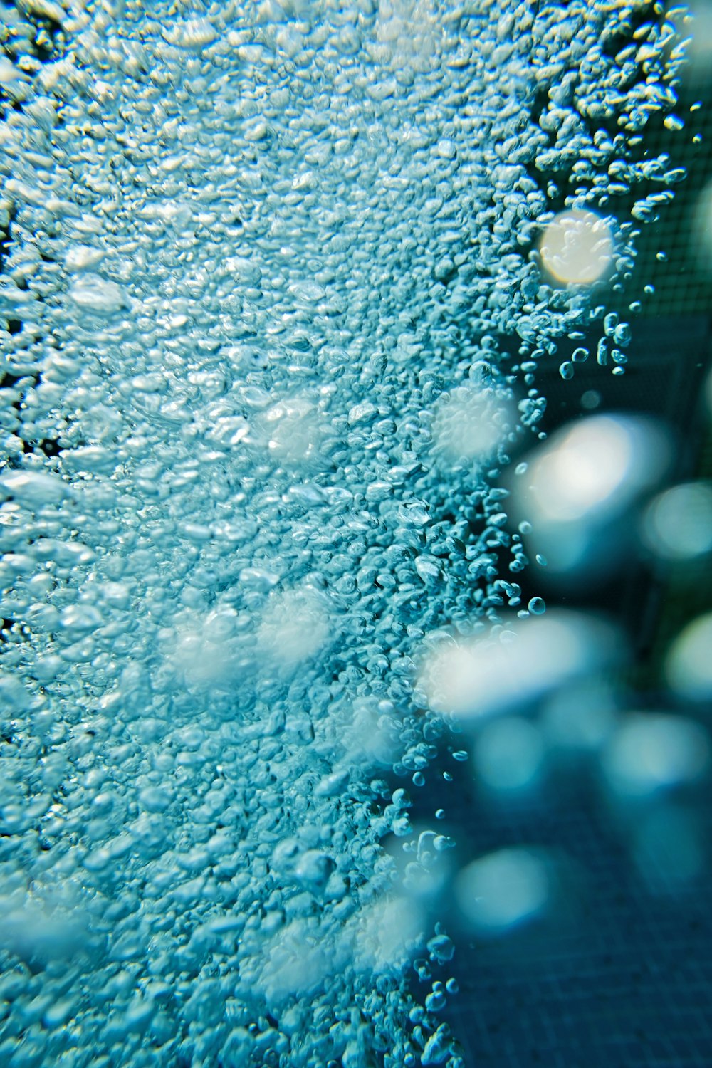 ガラス表面の水滴
