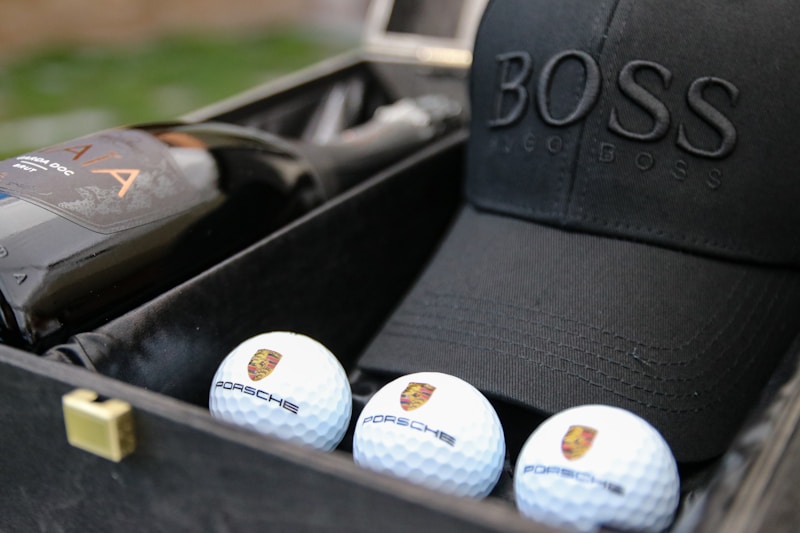 golf ball in luxury presentation box