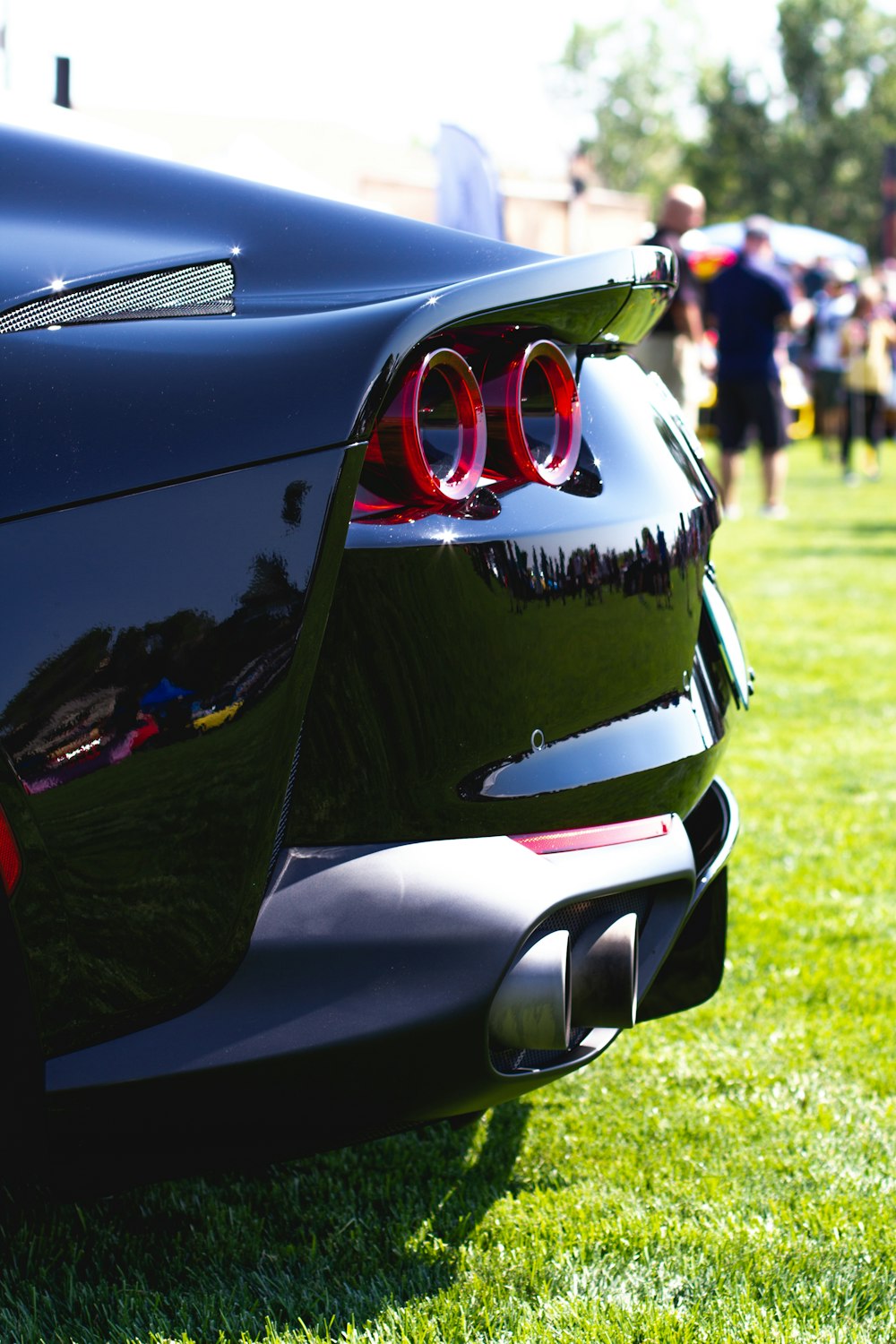 black and red ferrari car