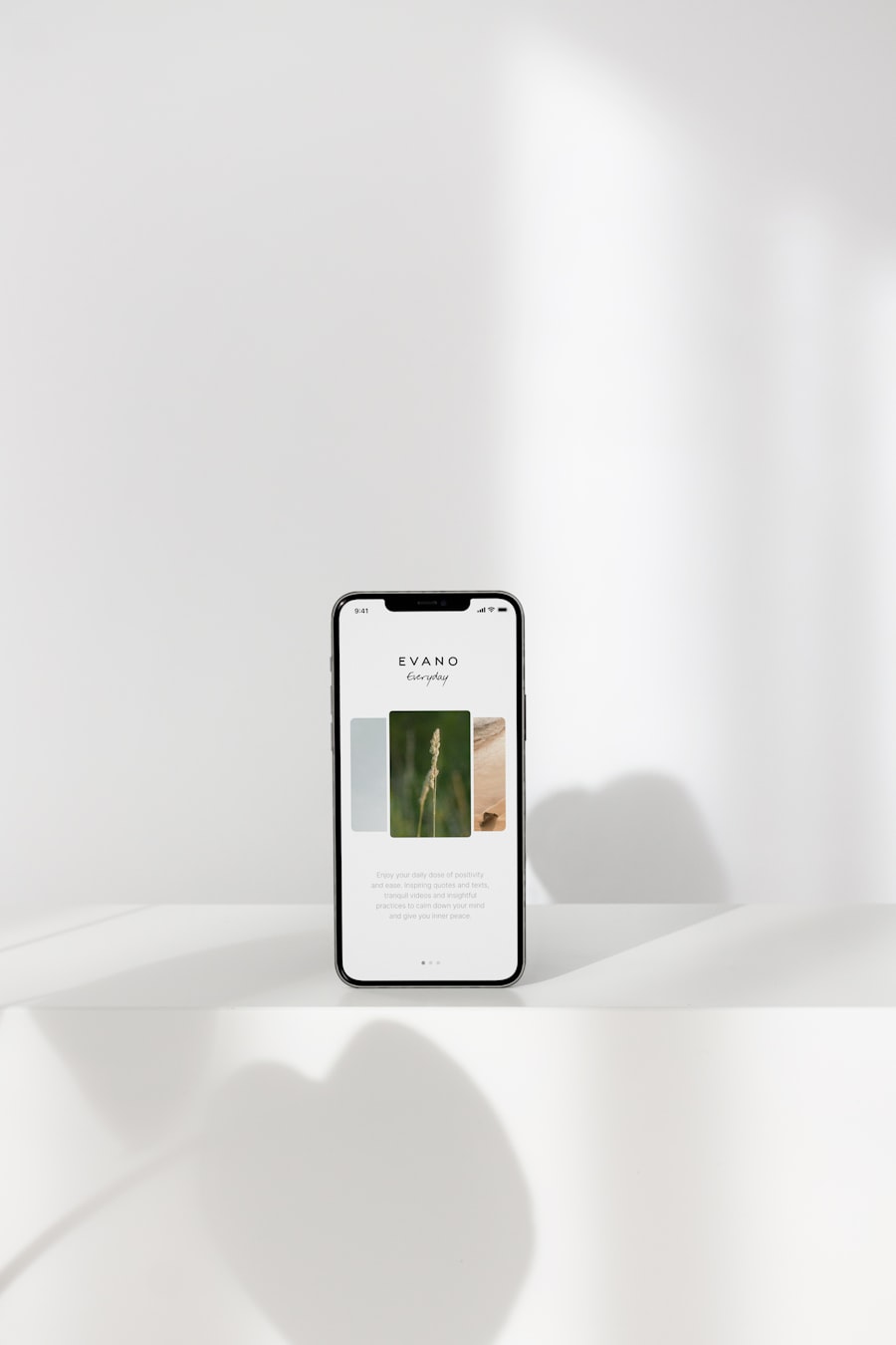 Mobile app in use