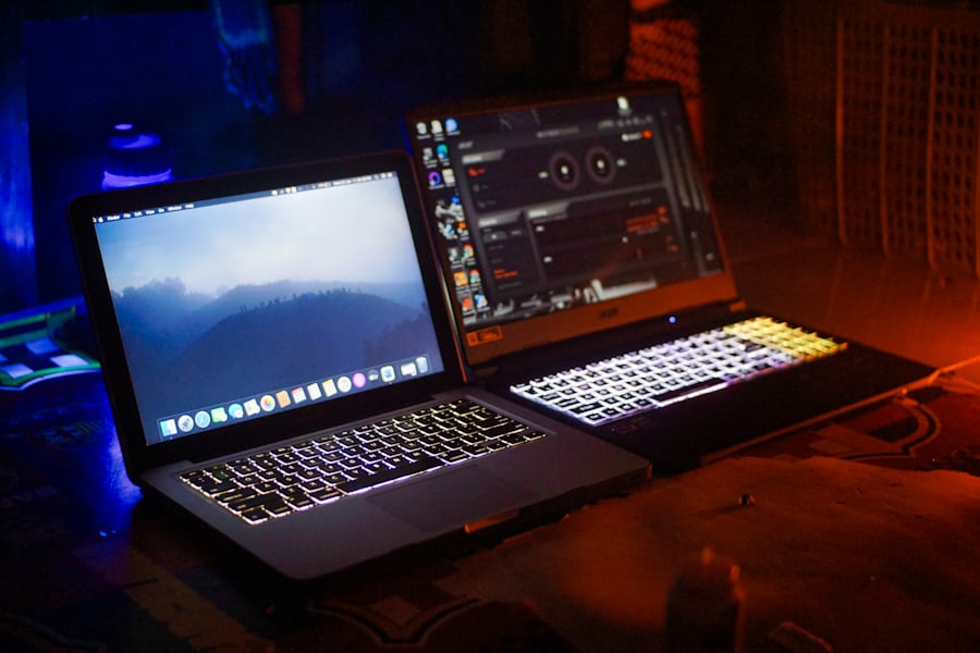 macbook pro and gaming laptop