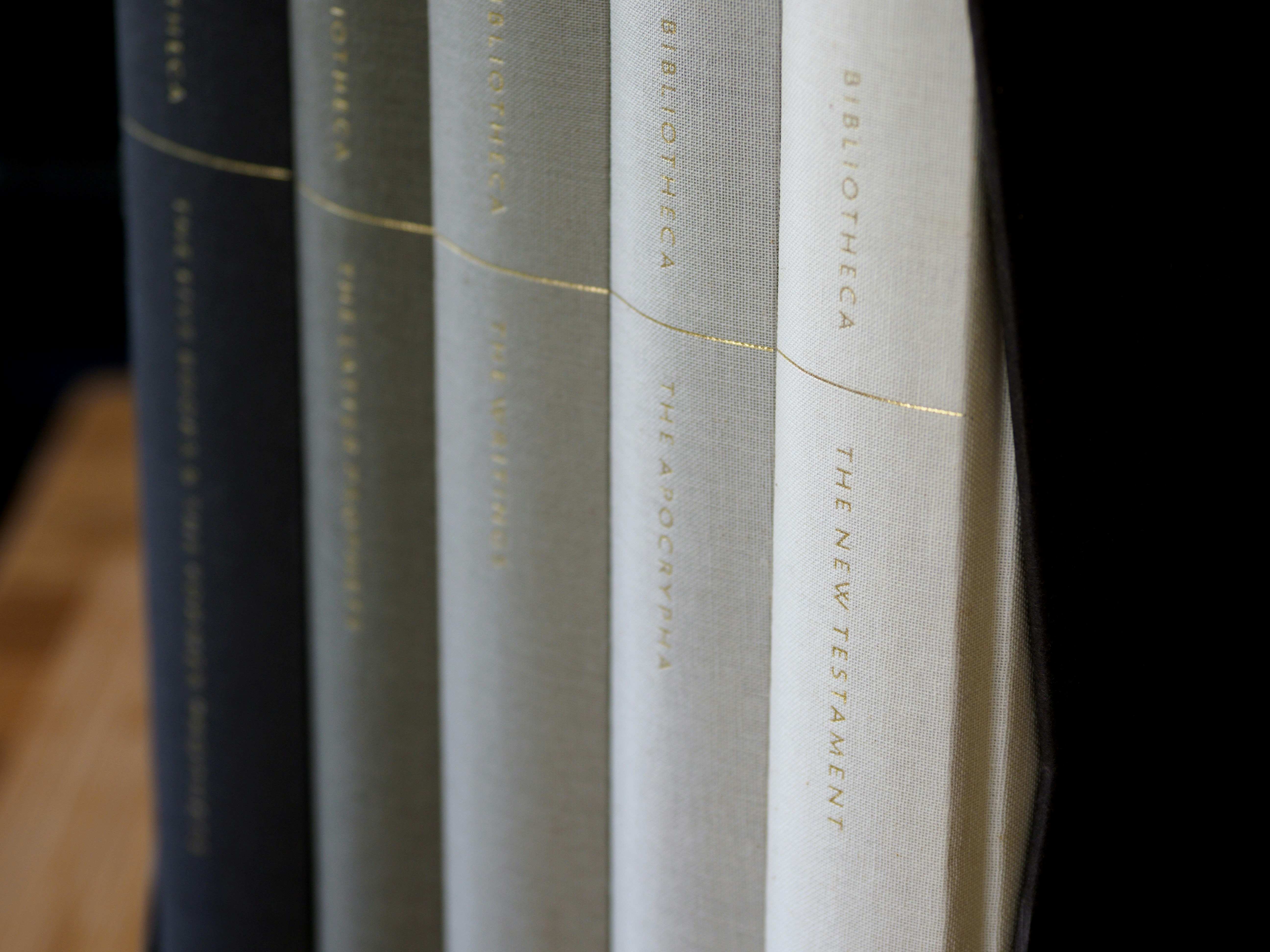 hardback book series spines