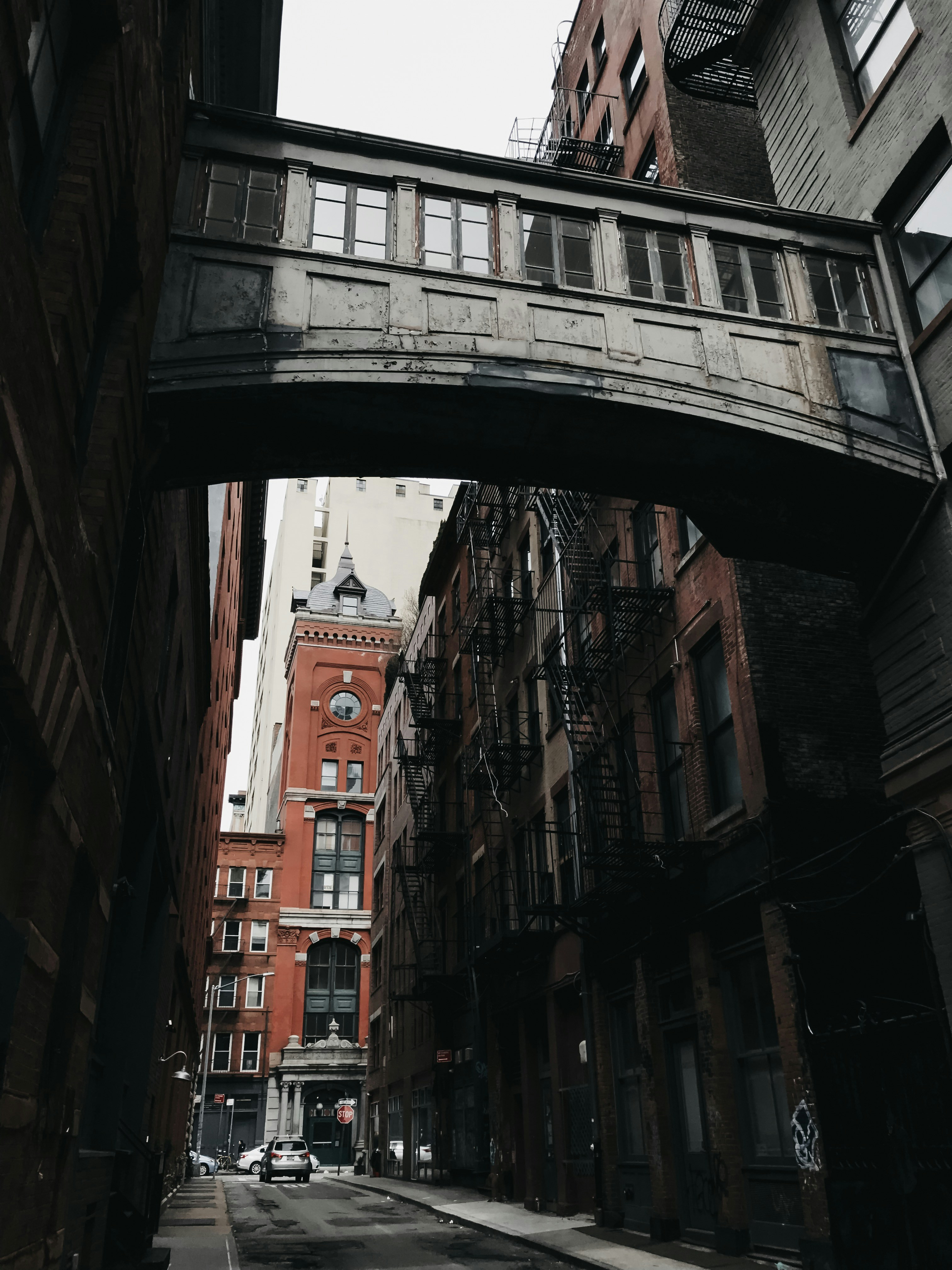 red and white concrete building