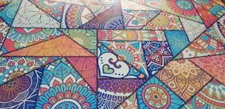 A vibrant collage of global wellness traditions blending into a harmonious pattern.