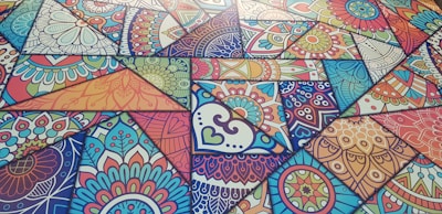 A vibrant collage of global wellness traditions blending into a harmonious pattern.