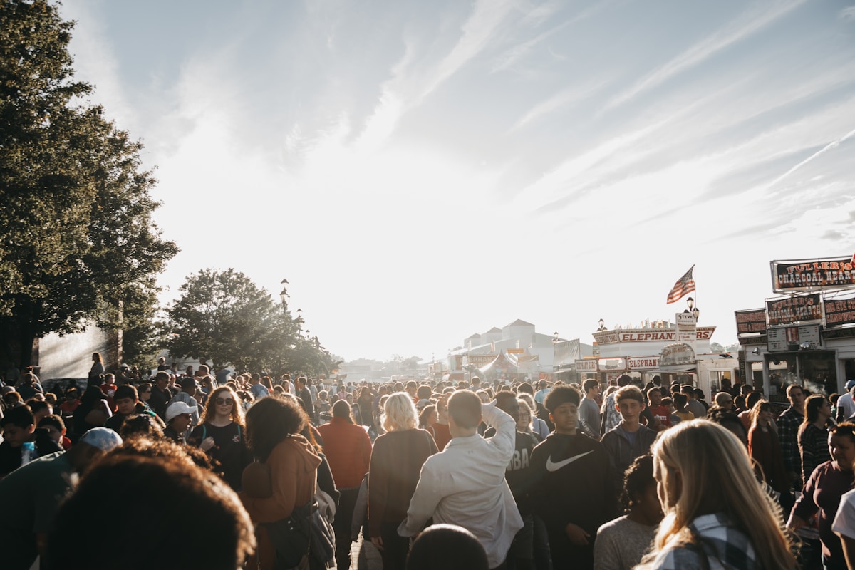 people gathering on a concert during daytime