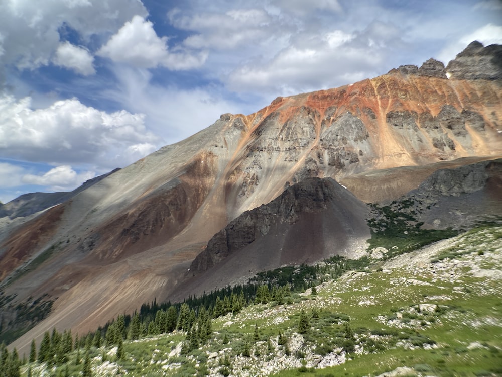 brown and white mountain under blue sky during daytime