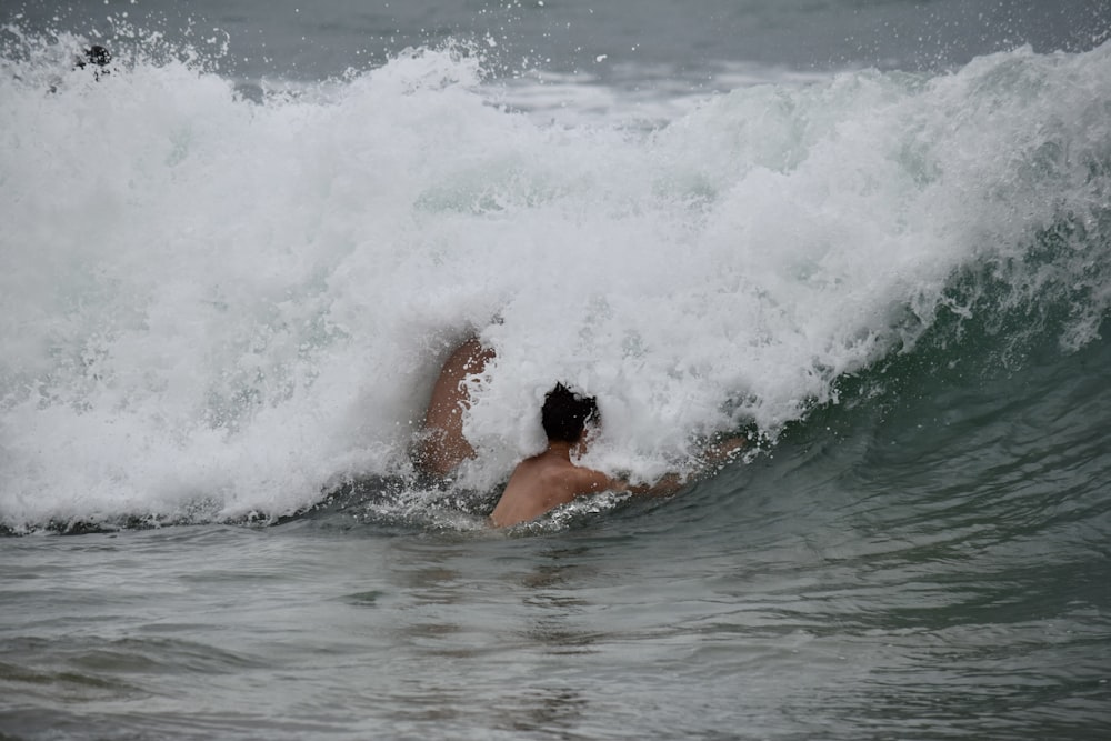 woman in water during daytime