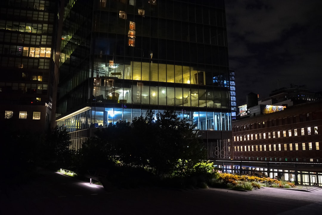 lighted building during night time