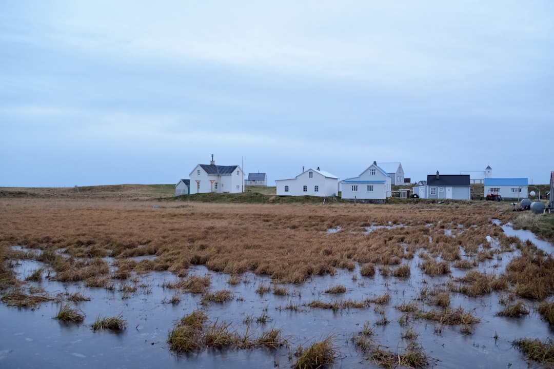 white and gray house near body of water during daytime