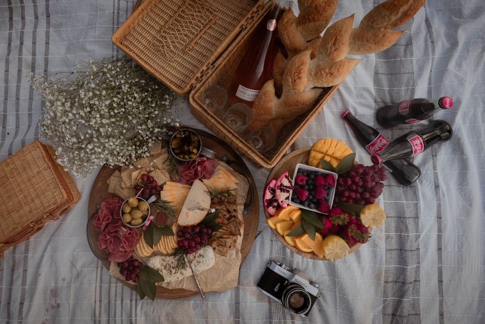 bread on brown wooden tray