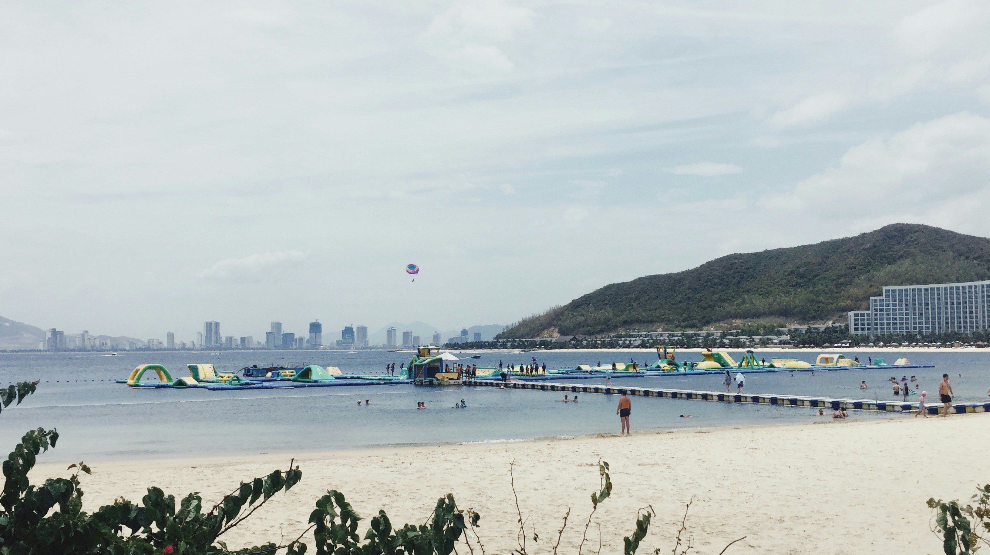 people on beach during daytime