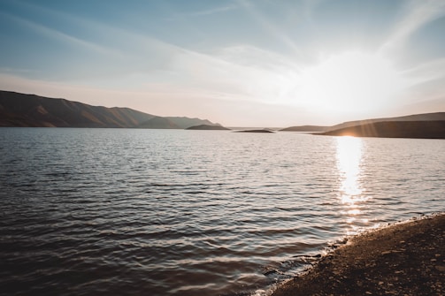 A sunset view over the tranquil waters.