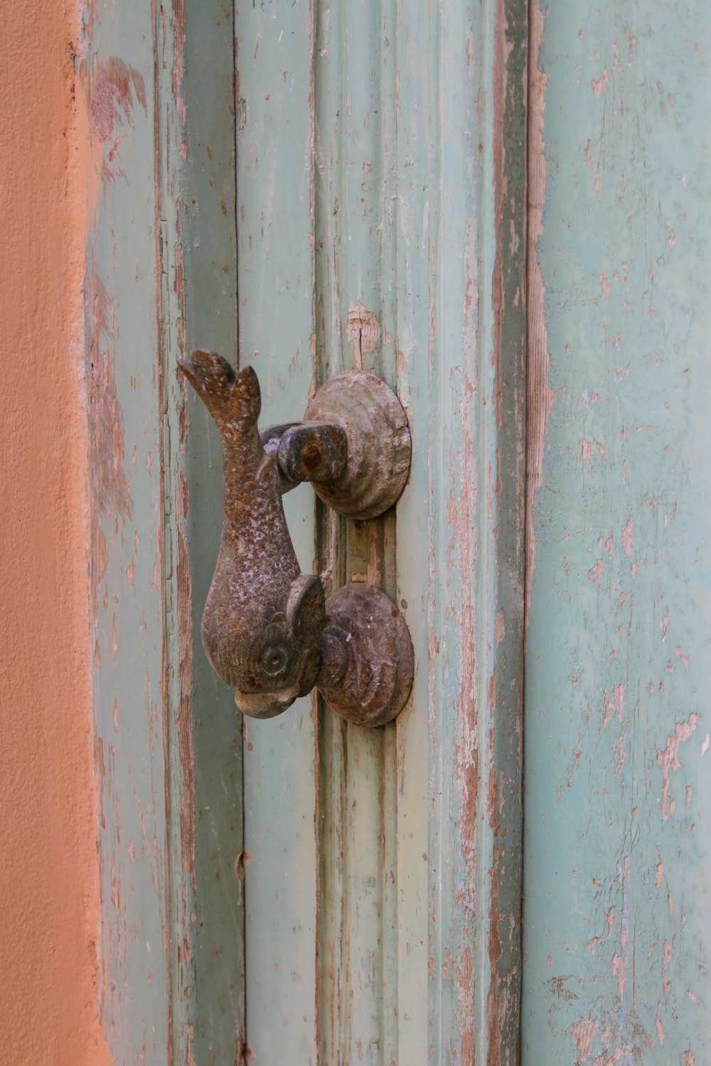 brown wooden door with brown door lever