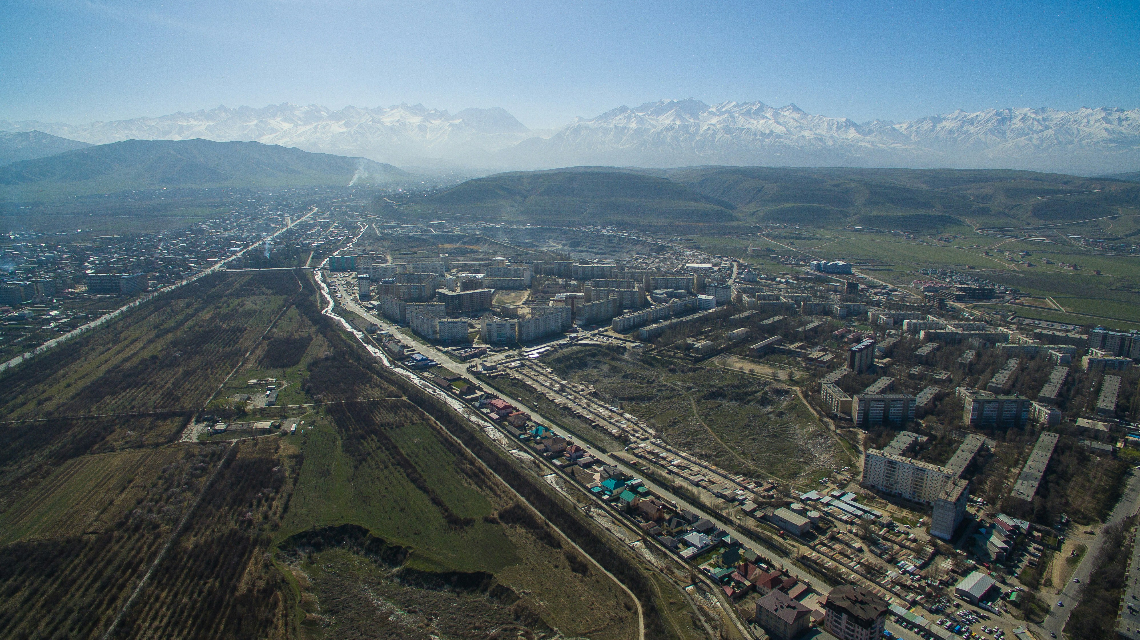 Botanical garden (southern part) in Bishkek, Kyrgyzstan (2016)