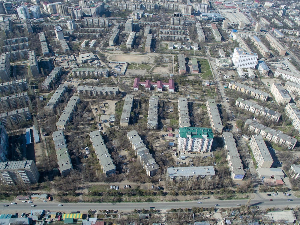 aerial view of city buildings during daytime