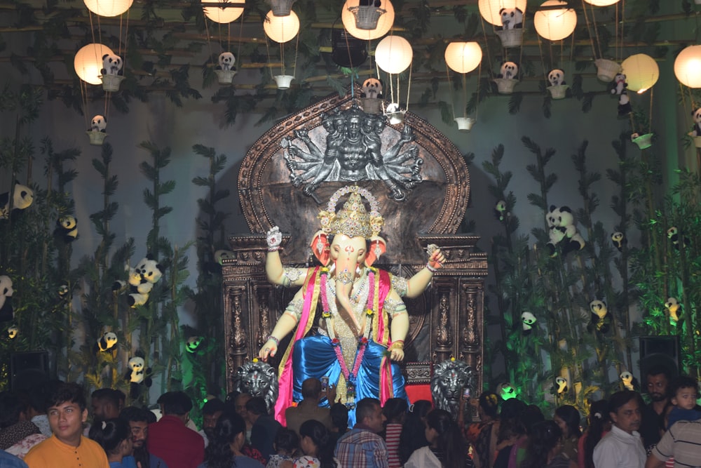 hindu deity statue in museum