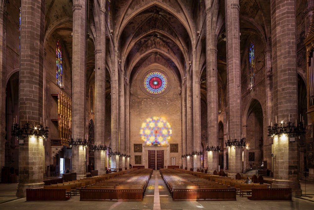 brown and gray cathedral interior