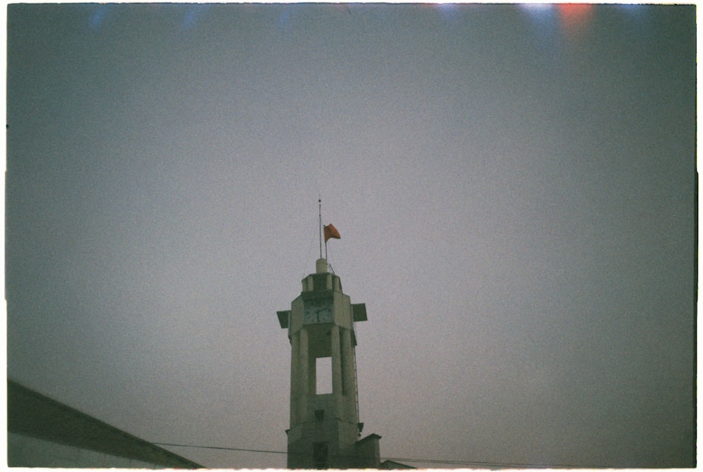 white concrete building under white sky