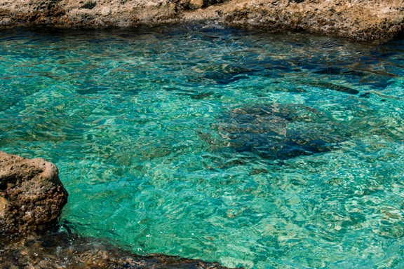 brown rock formation beside body of water during daytime