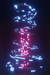 purple and white light fixture