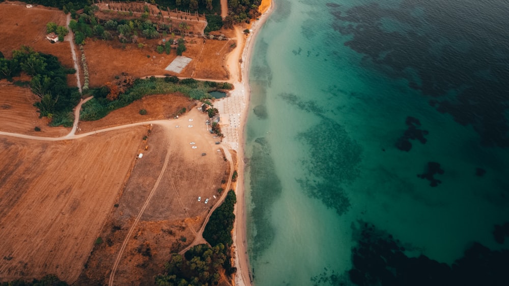 aerial view of beach during daytime