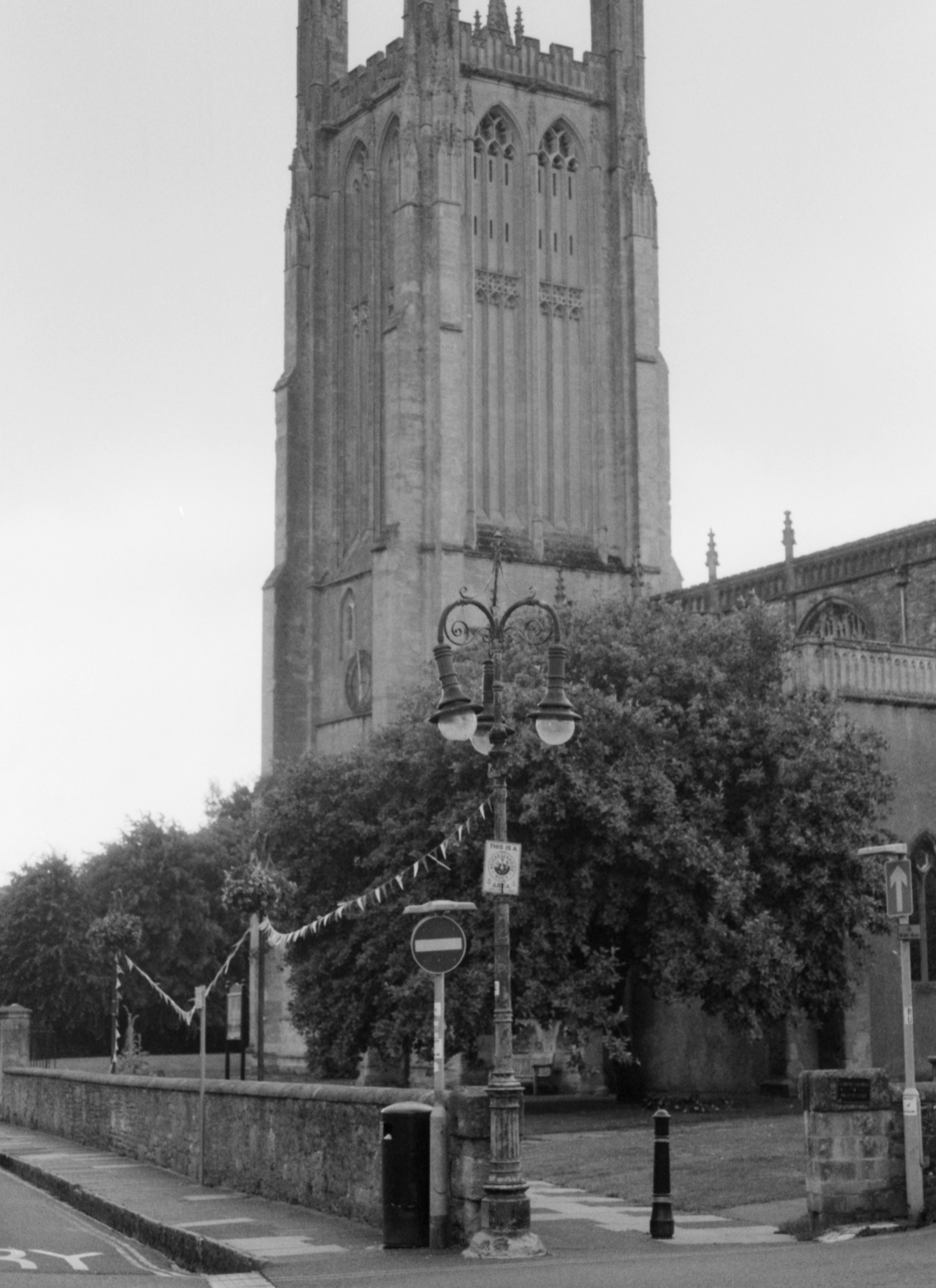 grayscale photo of concrete building