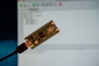 brown and black circuit board