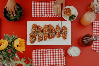 fried food on white ceramic plate