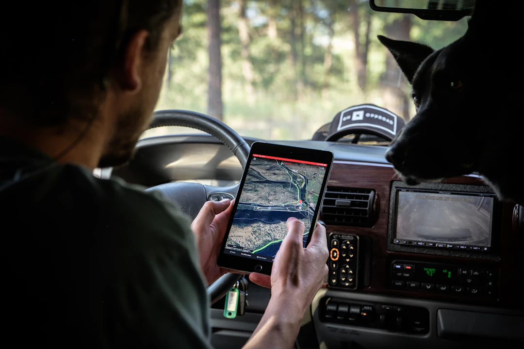 Gps tracking map truck