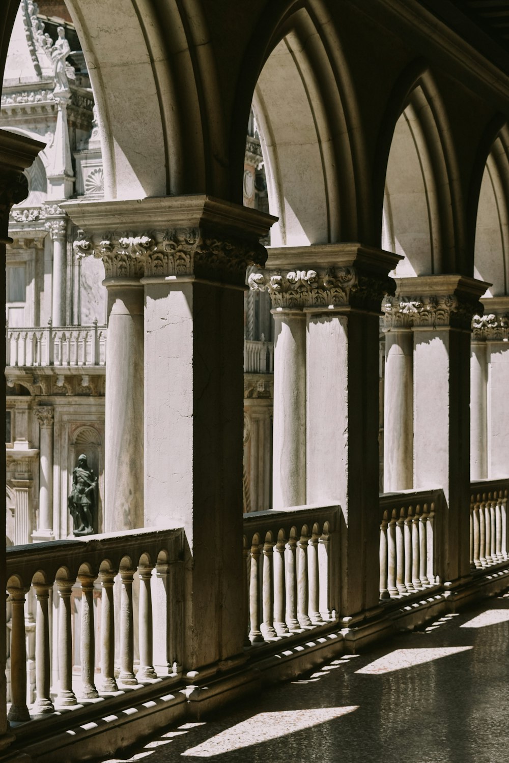 white concrete pillars during daytime