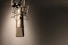 black and silver microphone on black table