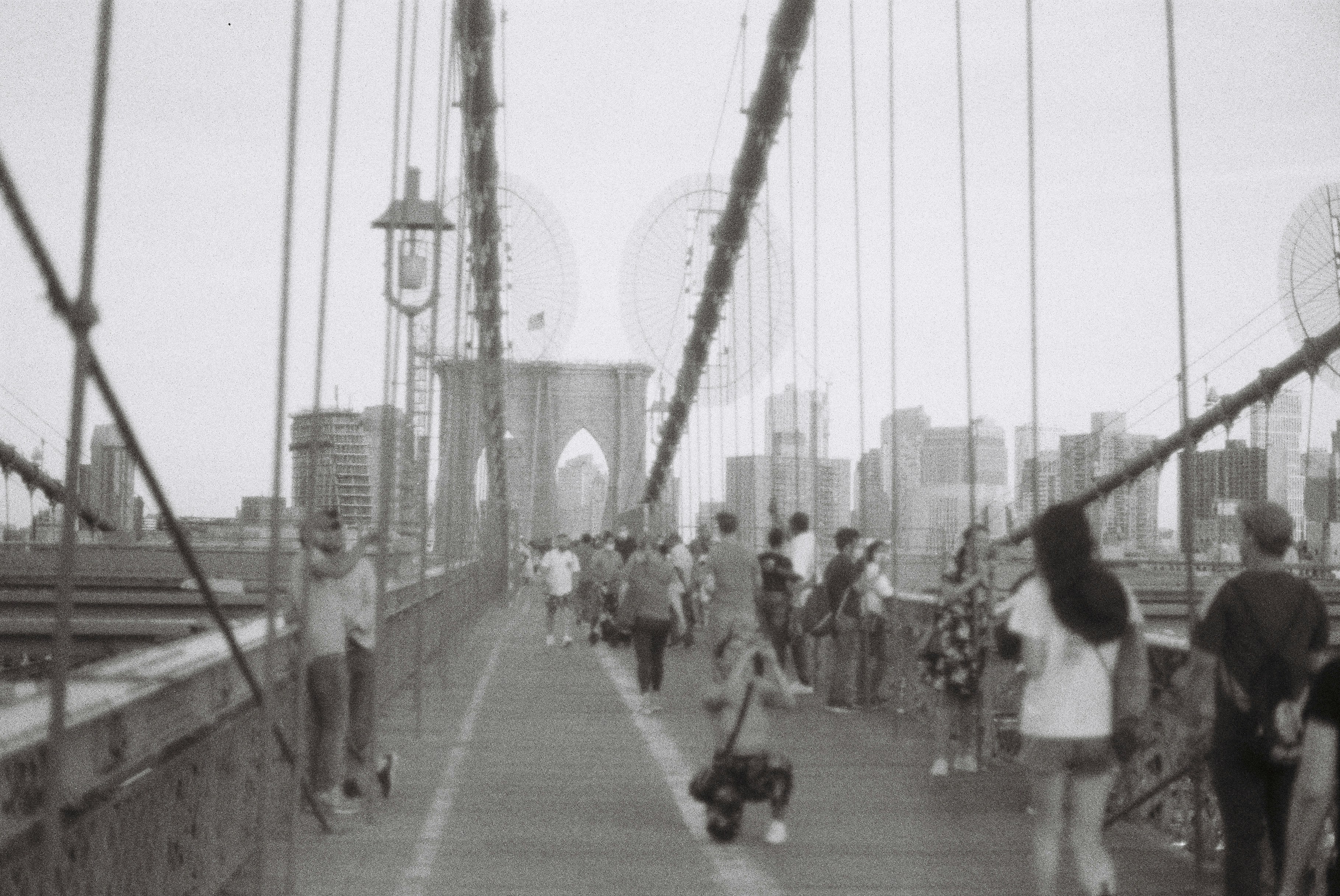 Summer in NYC on the Brooklyn Bridge, June 2021