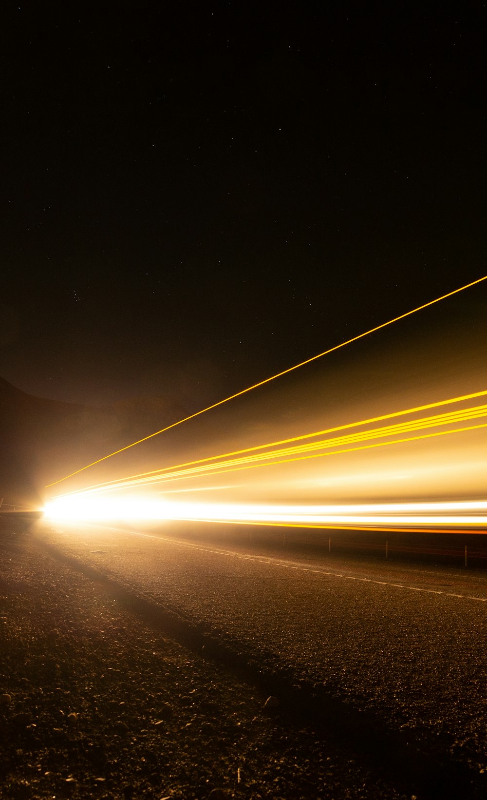 time lapse photography of road during night time