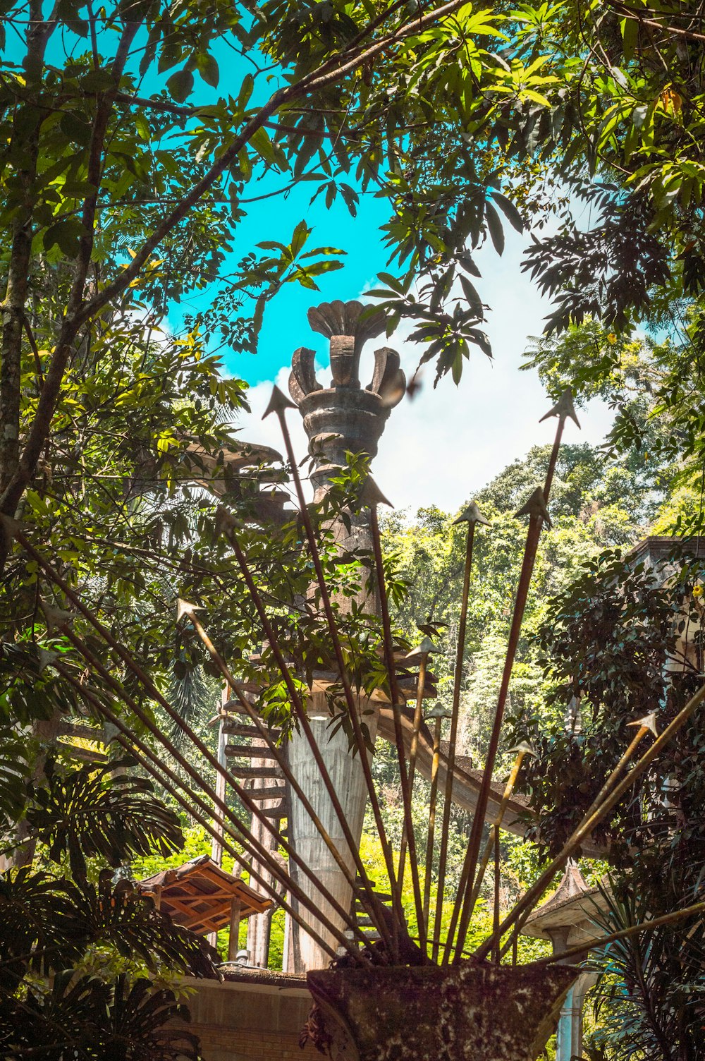 green palm trees under blue sky during daytime