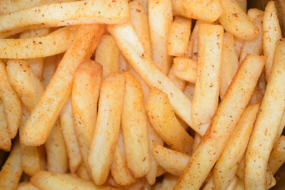 close up photo of potato fries