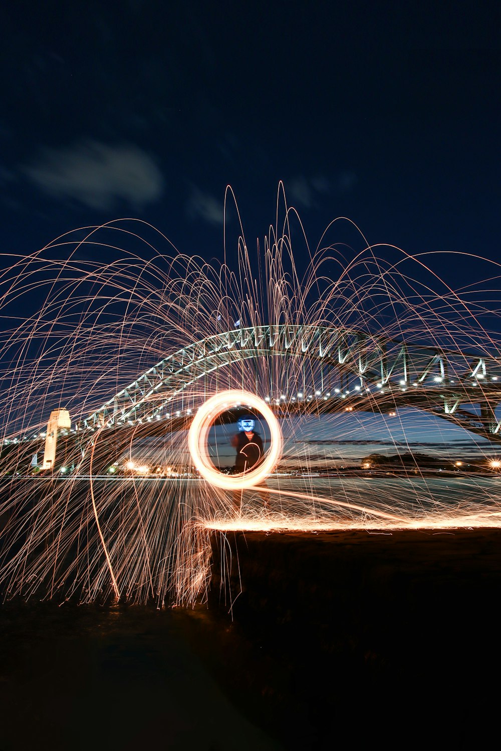 time lapse photography of fireworks during night time