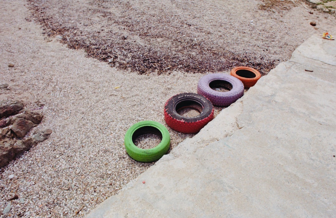 green and black round plastic toy