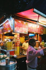 A market food stall