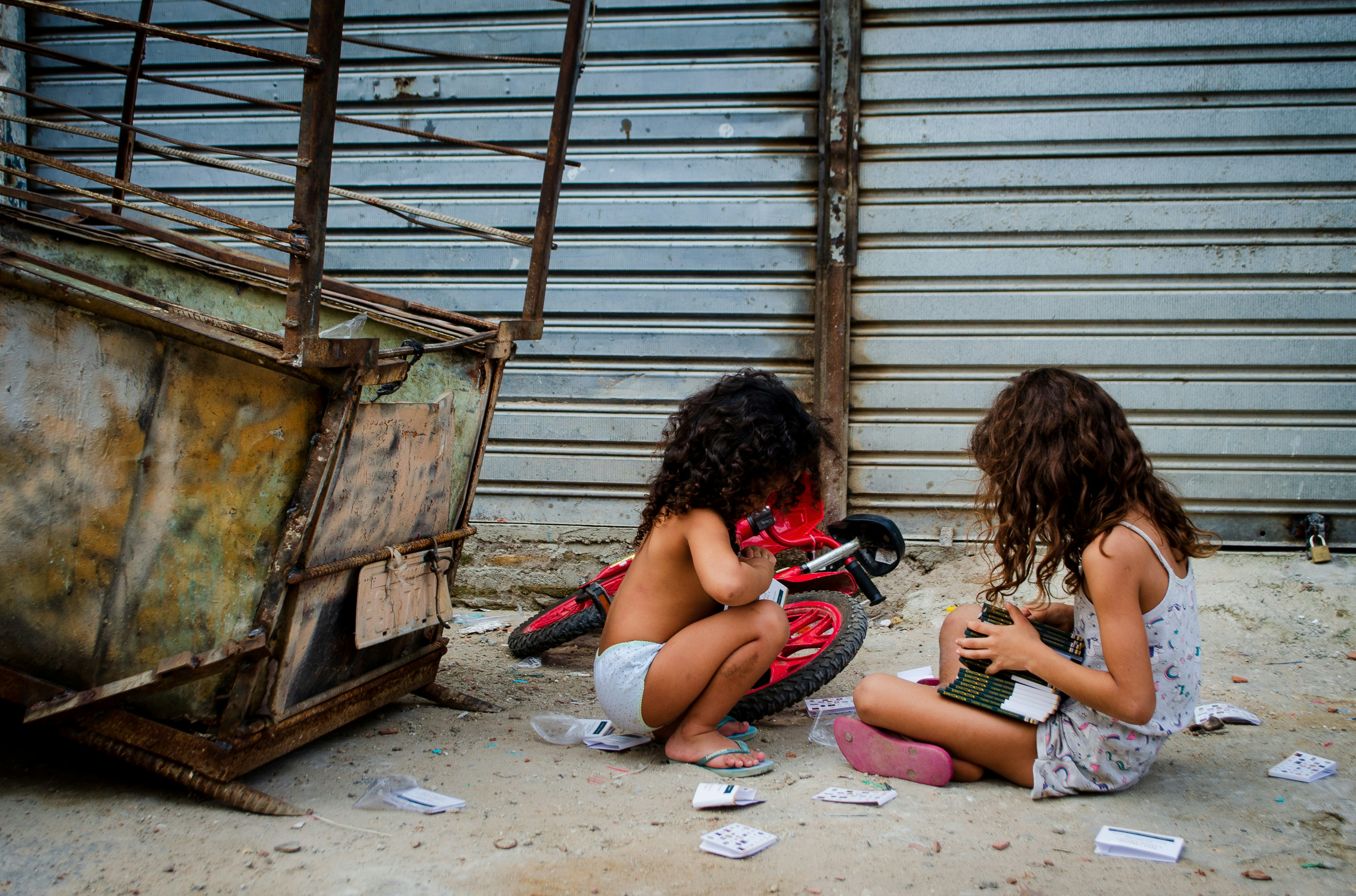 Race Course Road slums before eviction notice, showing makeshift homes and daily life