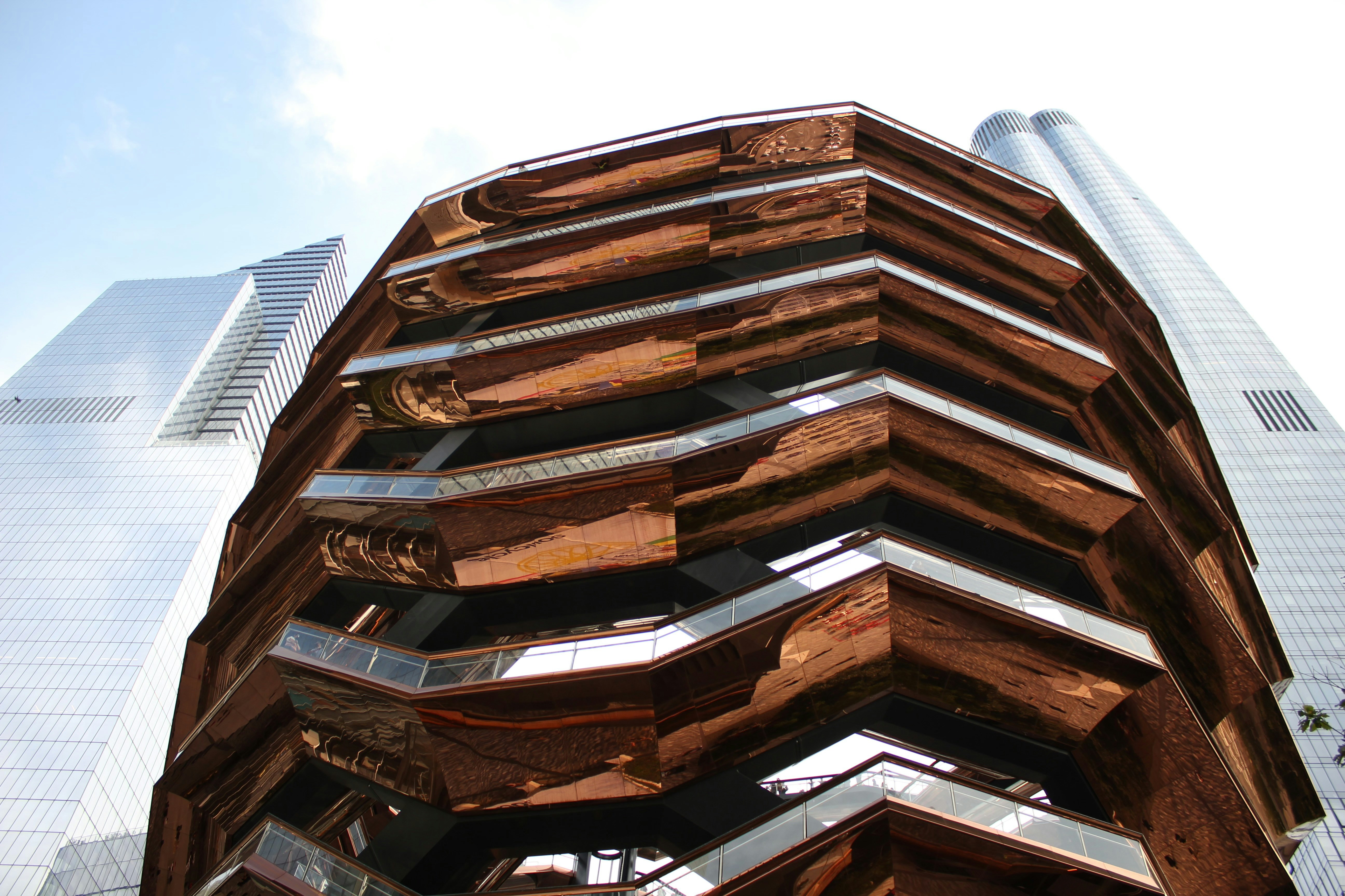 brown and gray concrete building, The Vessel