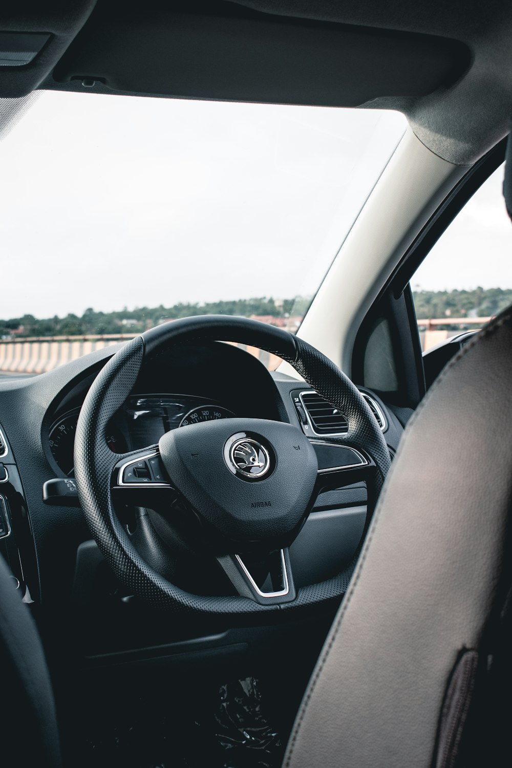 black bmw car steering wheel