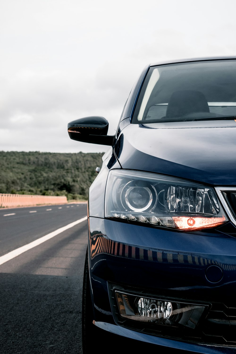 black car on road during daytime