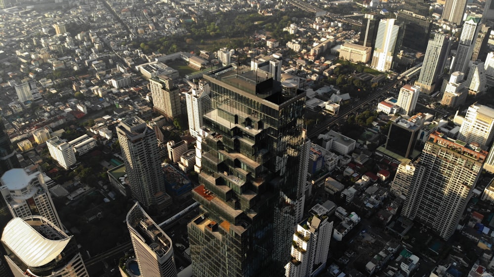 aerial view of city buildings during daytime