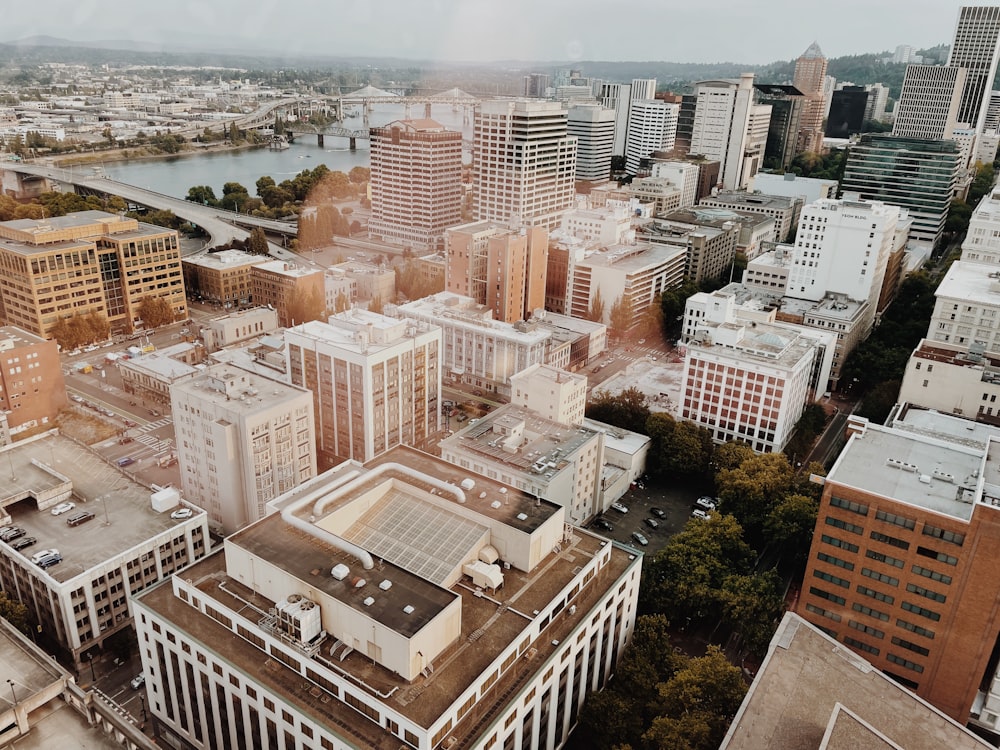 aerial view of city buildings during daytime